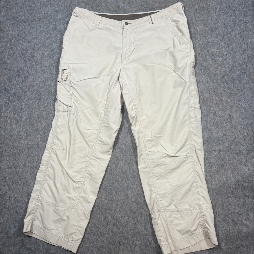 Columbia Sportswear Company Cargo Pants Men's Size 40 Beige Khaki Fishing Hiking